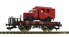 525302 Fleischmann Flat car loaded with opel blitz of the Deutsche Reichspost